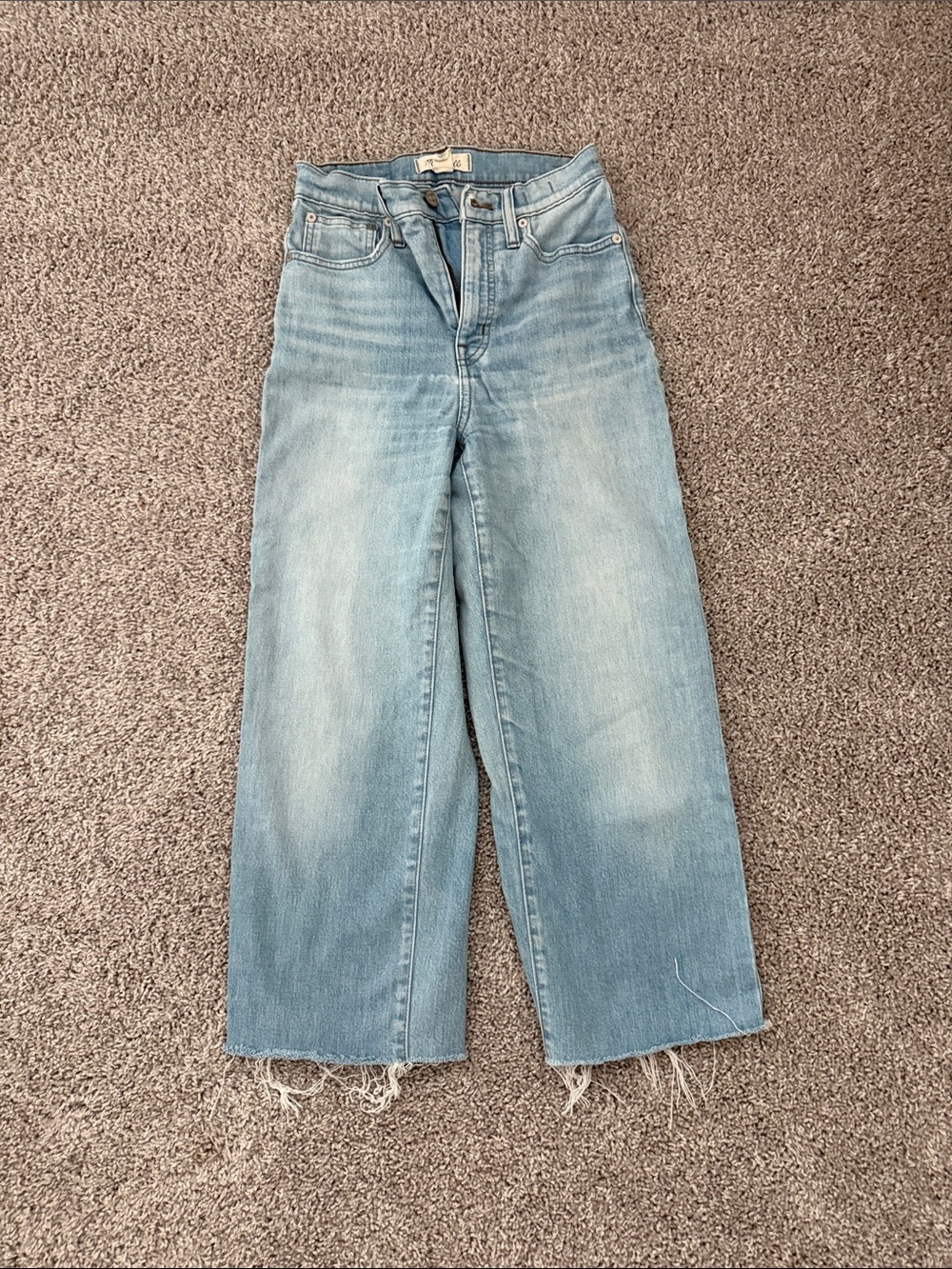 Madewell slim wide leg crop Light Blue Wide-Leg Women’s Jeans